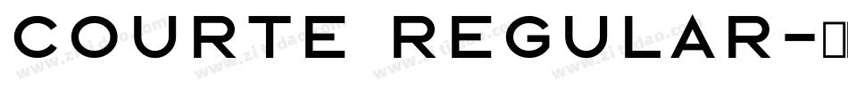 Courte Regular字体转换